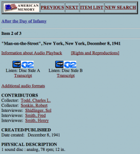 A page demonstrating the format and presentation of this website